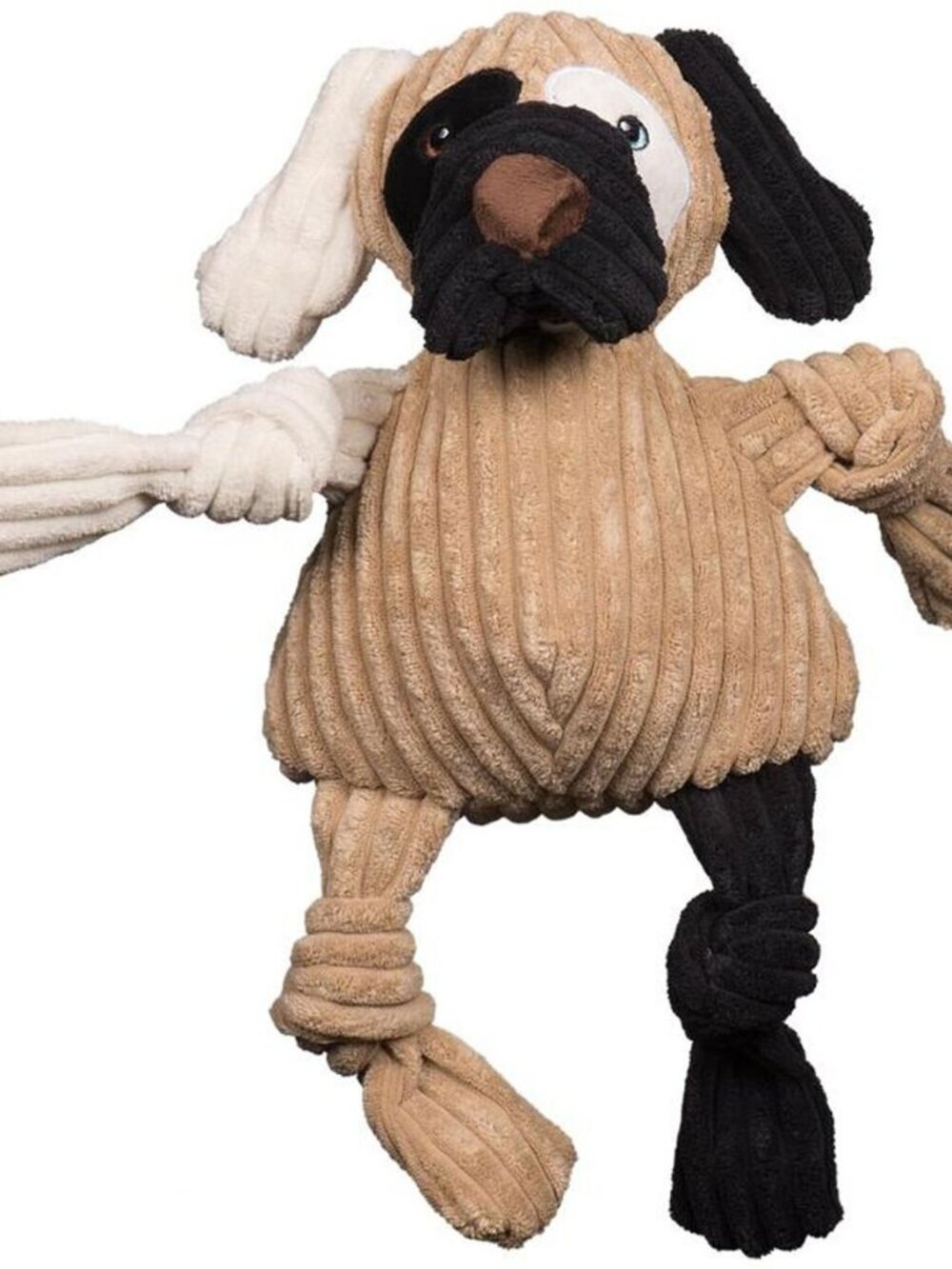 HUGGLEHOUNDS PATCHES THE MUTT SQUEAKY PLUSH DOG TOY LARGE NEW
